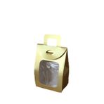 Kına Ve Çerez Çantası Pencereli Karton 7.5X11X4 (20 Adet) Gold