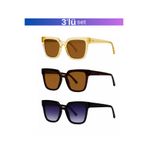 Kinary Uv400 Korumalı Yeni Tarz Unisex Güneş Gözlüğü 1060 - 3'lü Fırsat Seti