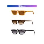 Kinary Uv400 Korumalı Yeni Tarz Unisex Güneş Gözlüğü 2027 - 3'lü Fırsat Seti