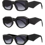 Kinary Uv400 Koruyucu Unisex Güneş Gözlüğü 3'Lü Fırsat Seti 1038/1039/1040 Siyah