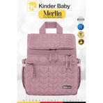 Kinder Baby Merlin Termal Anne Bebek Bakım Çantası - Pembe