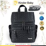 Kinder Baby Merlin Termal Anne Bebek Bakım Çantası - Siyah