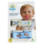Kinder Clips Bebek Emzik Askısı, 2'li Set, Sevimli Hayvan Desenli, Plastik Klipsli, Nikelsiz, EN 12586:2025 Standartlarına Uygun