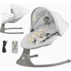 Kinderkraft Lumı 2 Elektrikli Bebek Ana Kucağı 2in1 - Açık Gri