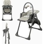 Kinderkraft Tummıe 2in1 Çocuk Mama Sandalyesi ve Ana Kucağı - Gri