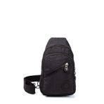 Kindfox NPolo Krınkıl Su Geçirmez Çapraz Omuz Çantası | BodyBag | Freebag | K-2 (Siyah)