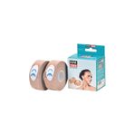 KİNE TAPE Kinesiology 2,5cmx5metre 2 Adet Yüz Bölgesi Için Therapy Cotton Kinesio Face Tape Ten Rengi