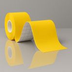 Kinesio Sport Tape -Kinezyo Bant - Sporcu Bandı - 5CMX5M (Yüz-Vücut Uygun) - Rehabilitasyon Bandı - Sarı - 0