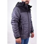 Kinetix Arny Coat Koyu Gri Günlük Kapüşonlu Şişme Erkek Mont