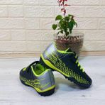 Kinetix Breton J Turf Siyah-Neonsarı Cırtlı Halı Saha Futbol Ayakkabısı - Siyah - Sarı