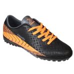 Kinetix Erkek Siyah Üzeri Turuncu 36-44 Bağcıklı Halı Saha Spor Ayakkabı