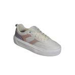 KİNETİX Kadın Siyah Pembe Cilt Kalın Taban Sneaker Spor Ayakkabı