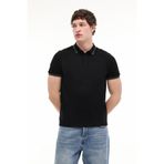 Kinetix MB YK CZ 12BS108 6FX Siyah Erkek Kısa Kollu Polo T-Shırt