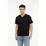Kinetix Siyah Erkek Kısa Kol T-Shirt M-SN221 BSC T-SHIRT 4FX