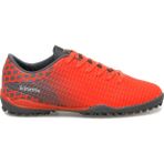 Kinetix Unisex Halı Saha Spor Ayakkabı PVC Saya Malzemeli Sergi TF 2PR Model Dayanıklı Taban - Turuncu