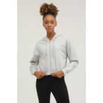 Kinetix W-SDK241 Rachel Full Zip Gri Kadin Eşofman Üstü - XS
