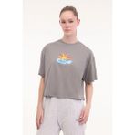Kinetix Wl Anwar 11BT264 5fx Gri Kadın Kısa Kol T-Shirt - M