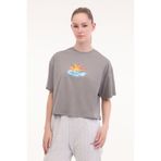 Kinetix Wl Anwar 11BT264 5fx Gri Kadın Kısa Kol T-Shirt