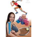 Kinezyo Sporcu Bandı Destekleyeci Bandı Mavi 5 M x 5 cm KT-008