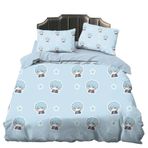 King Anime Nevresim Takımı 3 Parça Yatak Seti Mash Burnedead Figürü 3D Baskılı Nevresim 2 Eşleşen Yastık Kılıfı Ters Çevrilebilir Mikrofiber Yorgan Kılıfı Yatak Odası Dekoru Çocuklar Yetişkinler için