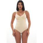 King Bee Inceltici Toparlayıcı Dikişsiz Zıbın Alttan Bağlamalı Ayarlanabilir Askılı Seamless Kadın Korse - Ten - 3XL - 4XL