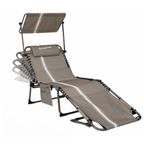 King Camp KingCamp Magnolia B10 Plus Hands-Free Premium 7 Kademeli Katlanır Şezlong Grey/White