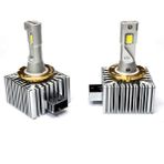 King Eagle D3S Original LED Far Ampulü 18.000 Lumen Bakır Flamen Üstün Soğutma Kıngeagle D1S Premium LED Xenon - Yok - Beyaz