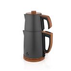 King K3102 Chaila Çay Makinesi | 1,7L Su Haznesi, 1,2L Çelik Demlik