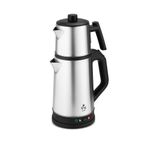 King K736 Arvella Çay Makinesi | 1,8L Su Haznesi, 0,8L Çelik Demlik, 1500W