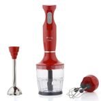 King KBS981 Kırmızı Halden Blender Set