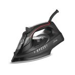 King KBU751 Strio Buharlı Ütü Seramik Tabanlı 2600W Ayarlanabilir Buhar & Dikey Ütü Özelliği (Siyah)