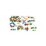 King Kids BR 7210 96 Parça Geometrik Düğmeler İpe Geçirme Oyunu