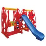 King Kids SF9060 B Sevimli Teddy Kaydıraklı Salıncak Set