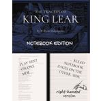 KING LEAR (The Tragedy of King Lear): Notebook Edition with full play plus lined notebook pages for student, stage and classroom use (RIGHT-hand version)
