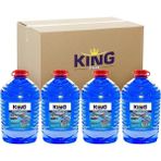 King Max -25°C Antifrizli Oto Cam Suyu, Kışlık Koruma, Mavi, 5 Litre (4 Adet)
