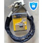 King Motorsiklet 1,1 Metre 14 mm Kesilmez Çelik Halat Motosiklet Bağlama Halat Motorsiklet Zincir Kılıflı