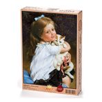 King Of Puzzle Çocuk ve Kedi 1000 Parça Puzzle