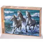 King Of Puzzle Deniz Kenarında Atlar 1000 Parça Puzzle