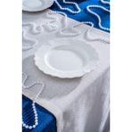King Servis Tabağı - 22 cm - Beyaz - 22 cm servis tabağı
