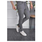 KING SEZAR Gri Likralı Slim Fit Erkek Jean-Erkek Kot Pantolon
