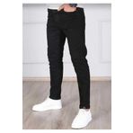 KING SEZAR Siyah Likralı Skinny Fit Erkek Jean Pantolon
