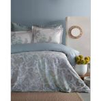 King Size Berta İndigo Elegance Saten Nevresim Takımı