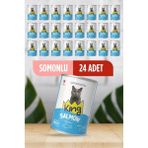 King Somonlu Et Parçacıklı Kedi Konservesi 400 Gr*24 Adet Lezzetli Soslu Mama