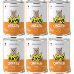 King Tavuklu Yavru Kedi Konserve 400 gr x 6 Parçacıklı Mama Lezzeti ve Besleyici İçerik