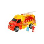 King Toys Hamburger Kamyonu Lal 1134,Aksesuarli Burgervan Oyuncak Kamyon