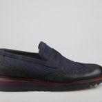 King West 5003-1 Lacivert Nubuk Erkek Günlük Ayakkabı