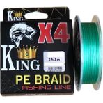 King X4 Pe Braid 0,13Mm 150Mt 4 Kat Yeşil İp Misina