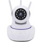 Kingboss 3 Antenli Beyaz FHD P2P 360º Wifi Kablosuz IP Kamera Gece Görüş Özelliği ile
