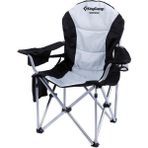 KingCamp 6456 Ecorce Tube Marron Polyester Deluxe Siyah Gri Kamp Sandalyesi
