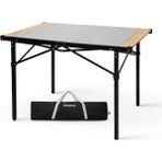 Kingcamp Granite Pro M 102X70 Katlanır Lux Kamp Masası - 102 × 70 × 70 cm - Ahşap
